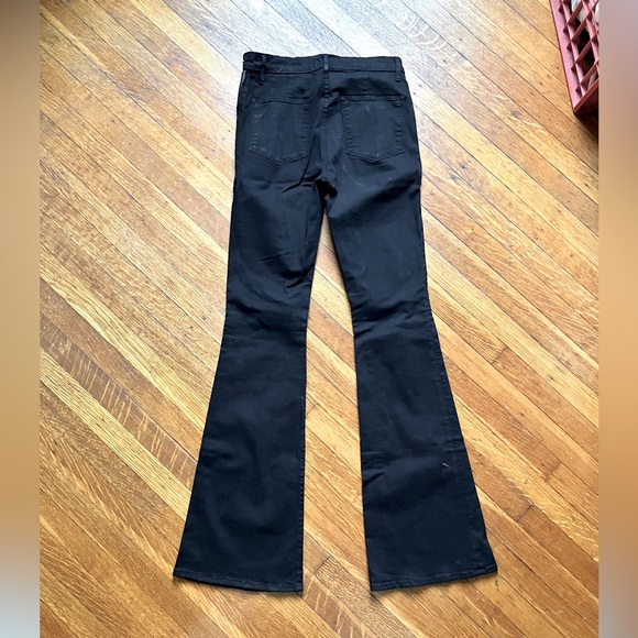 High-waisted long black Frame Denim flare jeans - Picture 2 of 10